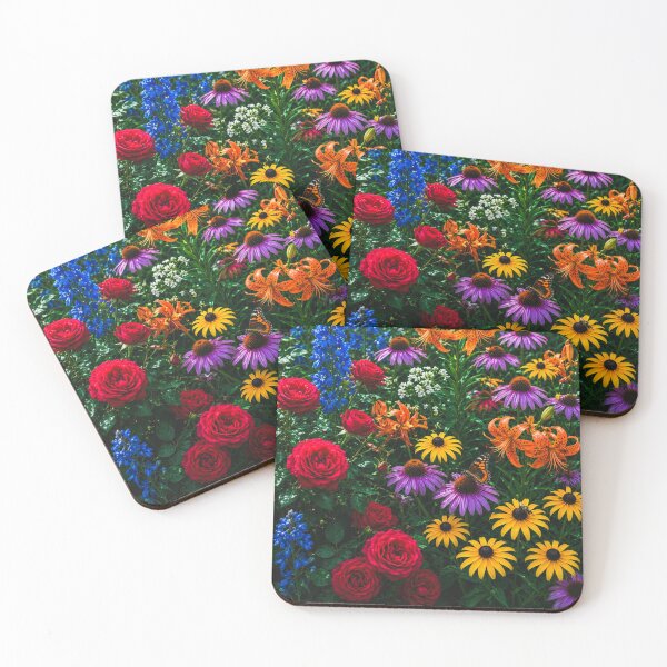 Item preview, Bright Summer Flower Field with Sunflowers Poppies and Lupines designed and sold by Nexus Space.