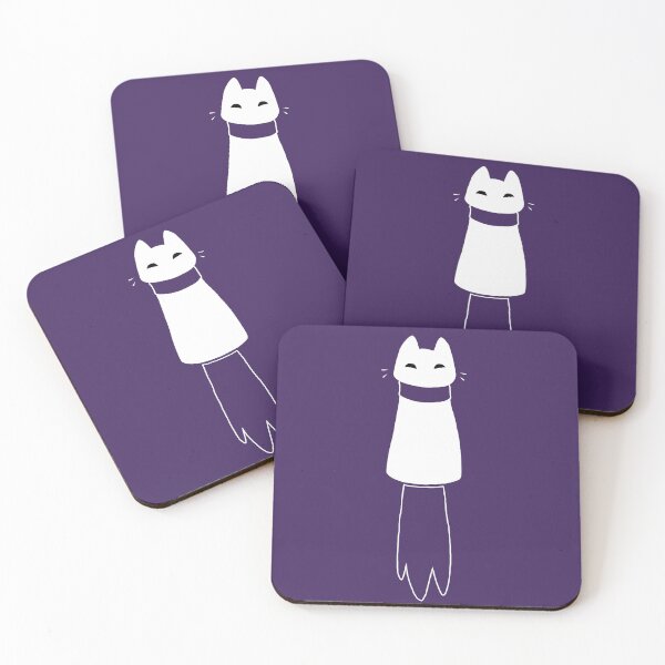 Item preview, Majestic cat with scarf (white) designed and sold by Dreamy Sea9ull.