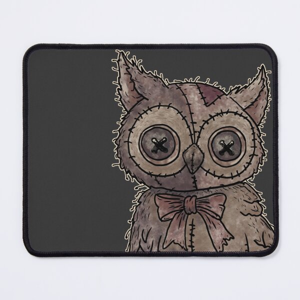 Item preview, Spooky Voodoo Stitched Owl Plush Illustration designed and sold by Potattoo.