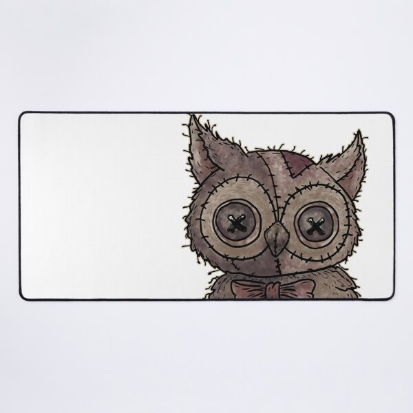 Item preview, Spooky Voodoo Stitched Owl Plush Illustration designed and sold by Potattoo.