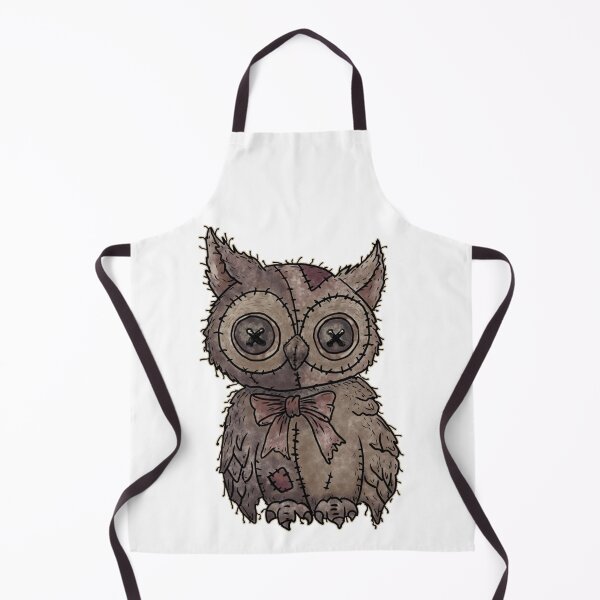 Item preview, Spooky Voodoo Stitched Owl Plush Illustration designed and sold by Potattoo.