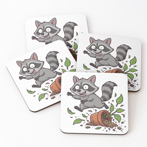 Item preview, Plant Down, No Regrets: Chaos Raccoon on the Loose designed and sold by Odd-jack.