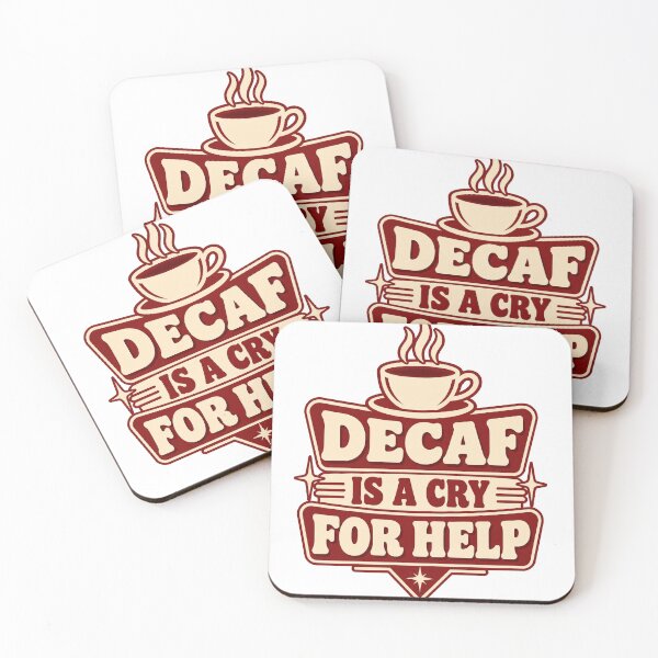 Item preview, Decaf Is a Cry for Help Funny Coffee Lover Shirt designed and sold by ys96.