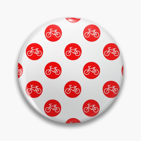 Item preview, maillot a pois rouges cycling bike tour pattern designed and sold by Colorfulman.