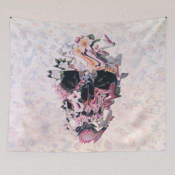 Item preview, Glitch 2 FLoral Skull Art designed and sold by Ali Gulec.
