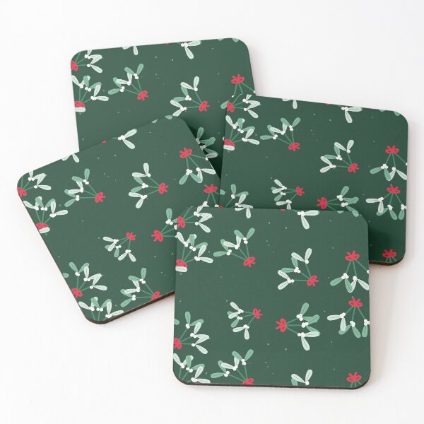 Item preview, Mistletoe Seamless Pattern - Peppermint Mistletoe In A Sweet Palette designed and sold by cute-animals99.