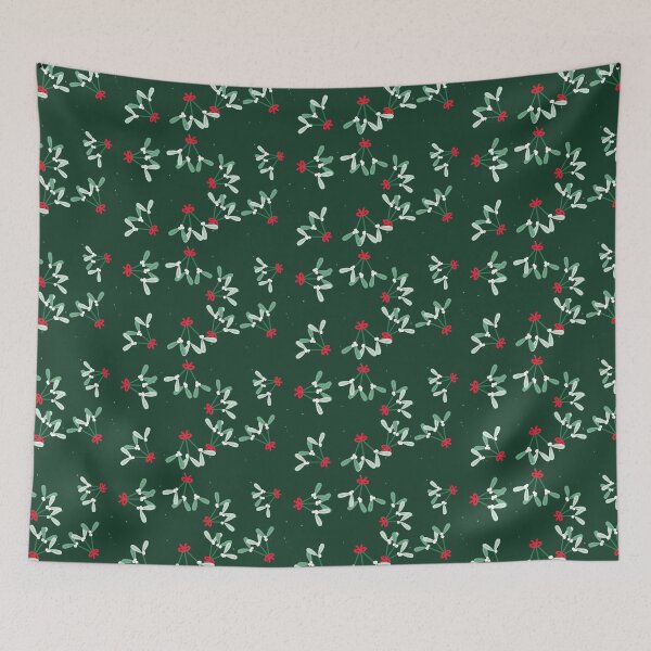 Item preview, Mistletoe Seamless Pattern - Peppermint Mistletoe In A Sweet Palette designed and sold by cute-animals99.