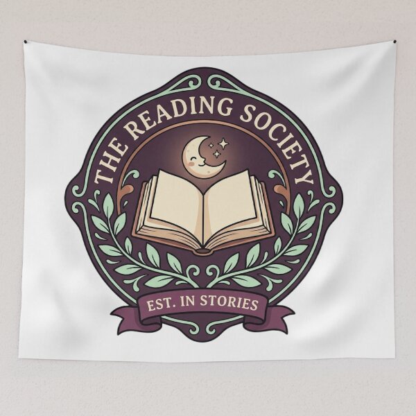 Item preview, The Reading Society Vintage Literary Crest and Book Club designed and sold by mood-draftsman.