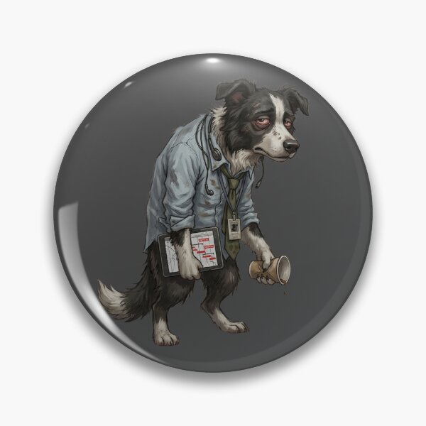 Item preview, Funny Border Collie Project Manager Office Burnout Art designed and sold by Englandbear.