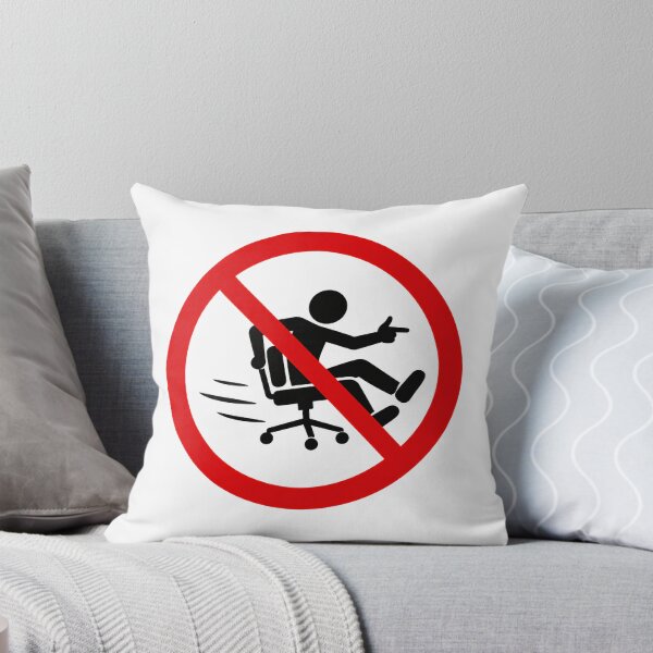 Item preview, No Office Chair Drifting Funny Sign designed and sold by MonkiFlipp.