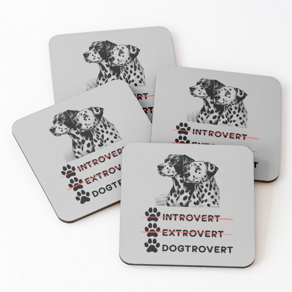 Item preview, Dalmatian Dogtrovert – Funny Spotted Dog Art for Introvert Dog Lovers Birthday Gift designed and sold by Im-Ara.