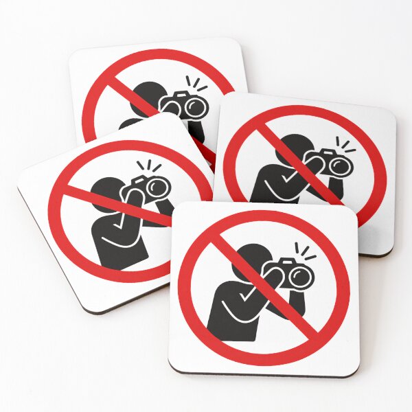 Item preview, No Photography Funny Prohibition Sign designed and sold by MonkiFlipp.