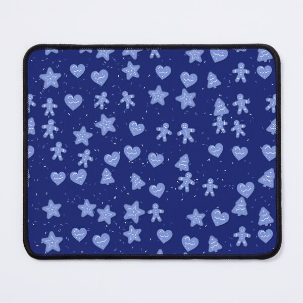 Item preview, Gingerbread Pattern In Cobalt - Crisp Gingerbread Cookie Design designed and sold by cute-animals99.