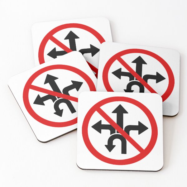 Item preview, No Turning Funny Traffic Prohibition Sign designed and sold by MonkiFlipp.