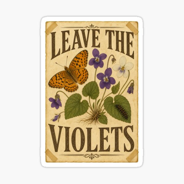 Item preview, Great Spangled Fritillary Leave The Violets Herbarium Butterfly designed and sold by shifumart.