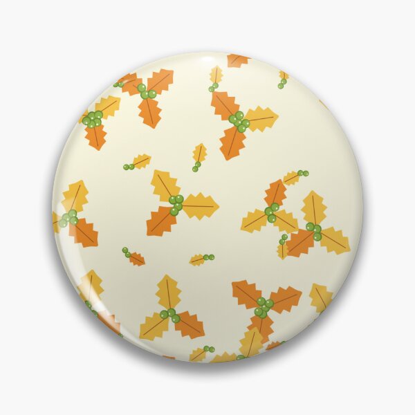 Item preview, Holly Print With Lemon Holly Berry In Zesty Tones designed and sold by cute-animals99.