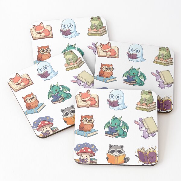 Item preview, Cozy Fantasy Reading Animals and Magical Creatures Icon designed and sold by mood-draftsman.