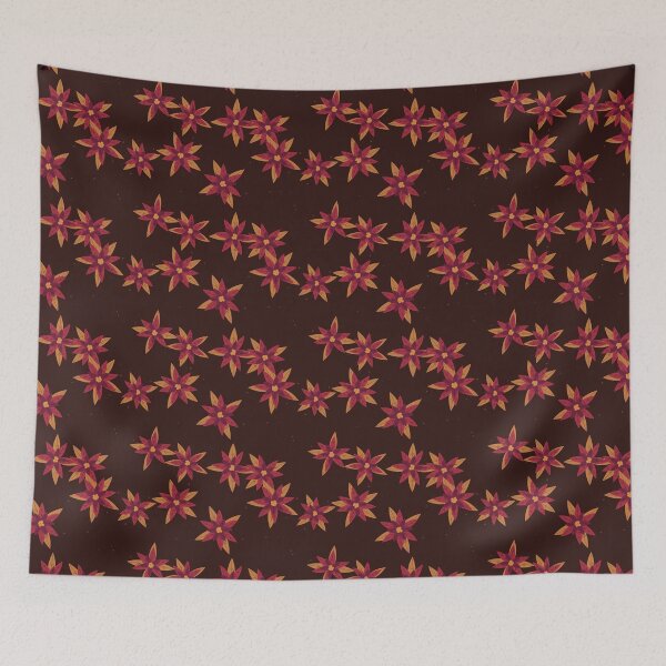 Item preview, Poinsettia Seamless Pattern - Orange Christmas Star Flower In A Festive Palette designed and sold by cute-animals99.