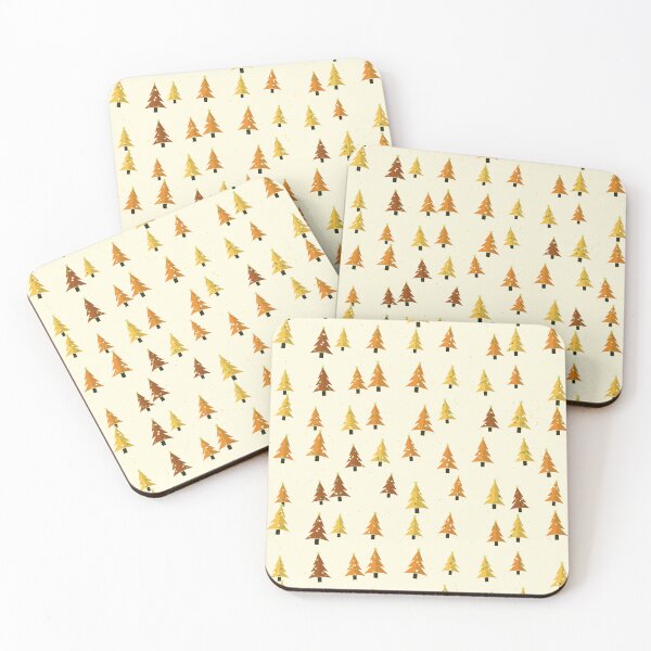 Item preview, Christmas Trees Design In Lemon, A Summery Fir Tree Pattern designed and sold by cute-animals99.