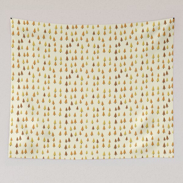 Item preview, Christmas Trees Design In Lemon, A Summery Fir Tree Pattern designed and sold by cute-animals99.