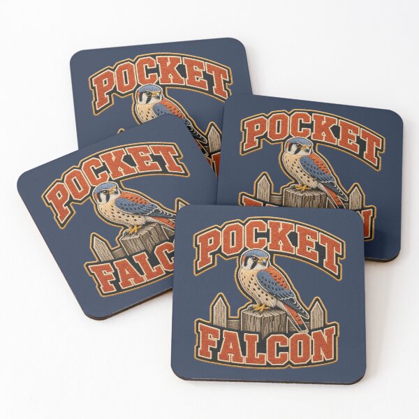 Item preview, American Kestrel Pocket Falcon Varsity Chenille Patch Raptor designed and sold by shifumart.