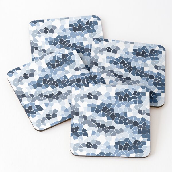 Item preview, Mosaic Pattern In Frost White - Wintry Mosaic Design designed and sold by cute-animals99.