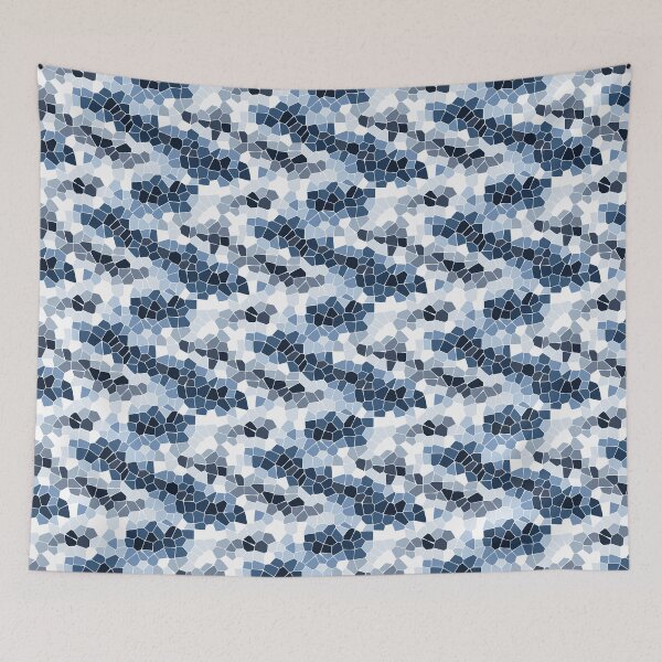 Item preview, Mosaic Pattern In Frost White - Wintry Mosaic Design designed and sold by cute-animals99.