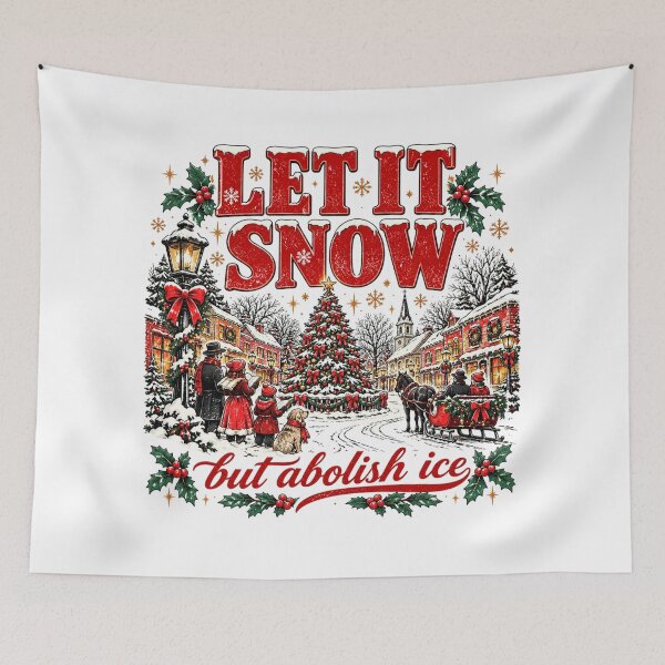 Item preview, Abolish ICE Anti ICE Christmas, Chinga La Migra Political Protest, Anti Trump Holiday Humor, Progressive Activist Christmas Statement designed and sold by Cchotlan.
