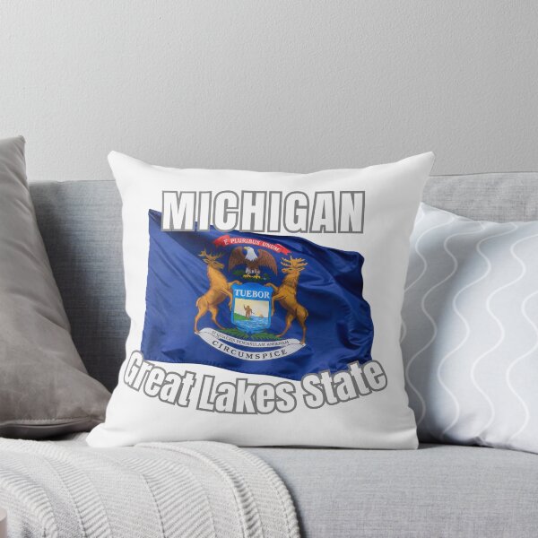 Item preview, Michigan Great Lakes State Flag Souvenir Gift designed and sold by RVJdesigns.
