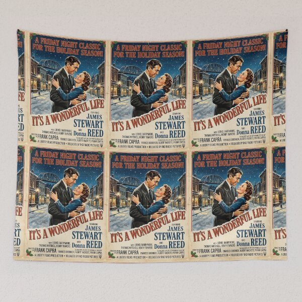 Item preview, It's a Wonderful Life Vintage Movie Poster designed and sold by Halifaxartguy.