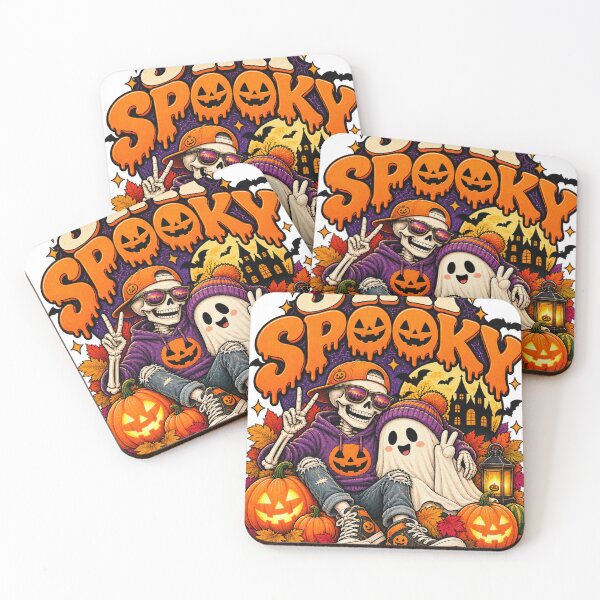 Item preview, Stay Spooky Skeleton and Ghost – Retro Halloween Graphic designed and sold by aestheticguru.
