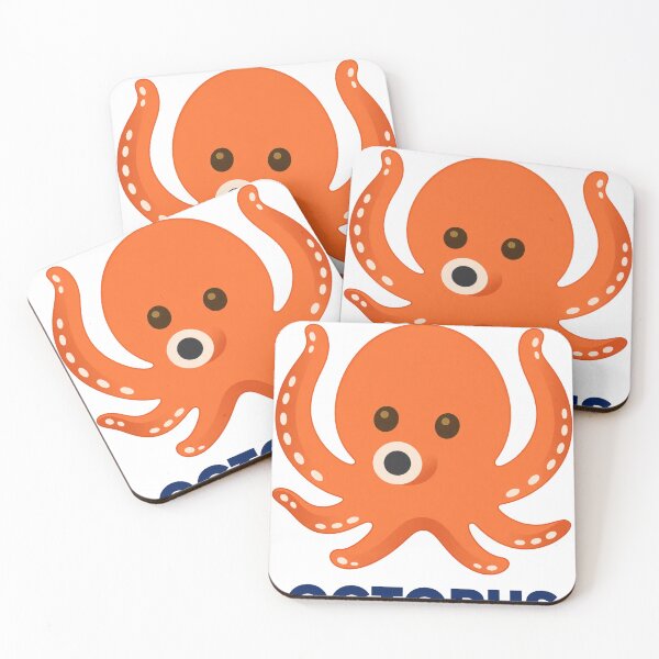 Item preview, Cute Orange Octopus Cartoon – Ocean Animal Illustration designed and sold by Atlant11.