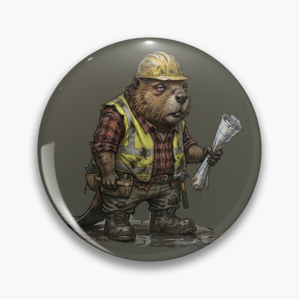 Item preview, Funny Construction Site Manager Beaver Civil Engineer Art designed and sold by Englandbear.