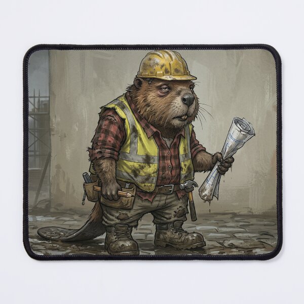Item preview, Funny Construction Site Manager Beaver Civil Engineer Art designed and sold by Englandbear.