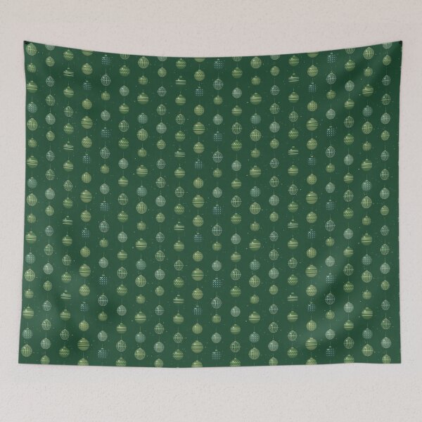 Item preview, Baubles Print With Moss Christmas Ornament In Natural Tones designed and sold by cute-animals99.