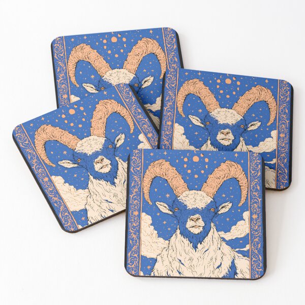 Item preview, Vintage Capricorn Zodiac Sea Goat | Celestial Occult Astronomy Art designed and sold by kuwagatamushi.