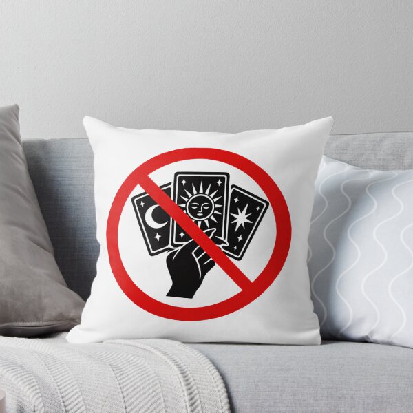Item preview, No Tarot Cards Funny Prohibition Sign designed and sold by MonkiFlipp.
