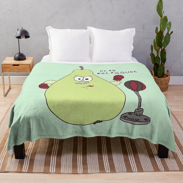 Item preview, Pear Pressure | Funny Boxing Pear Fruit Visual Pun Sticker designed and sold by MyxaART.