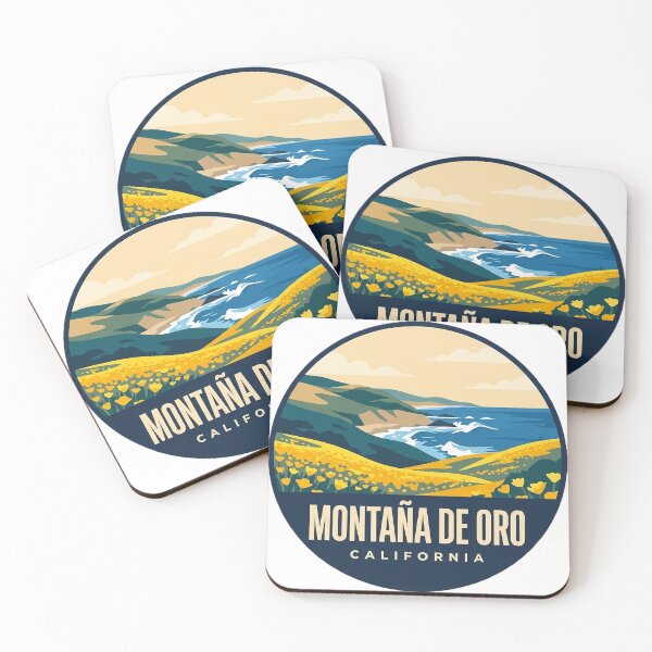 Item preview, Montana de Oro California Golden Hills Circle Badge Sticker designed and sold by DetourDgn.