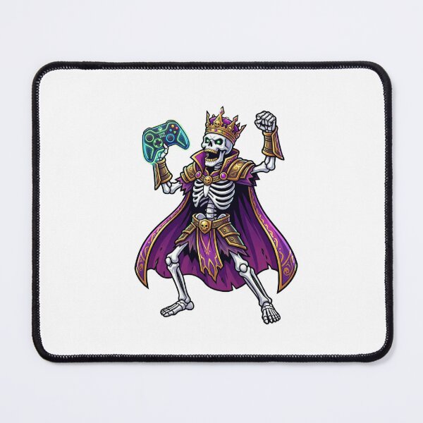 Item preview, Skeleton King Gamer with Glowing Controller designed and sold by StickVerse by Owais.