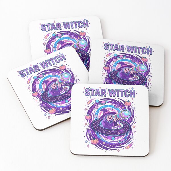 Item preview, STAR WITCH Cosmic Telescope - Kawaii Surreal Halloween Galaxy Art designed and sold by jrzvibe.