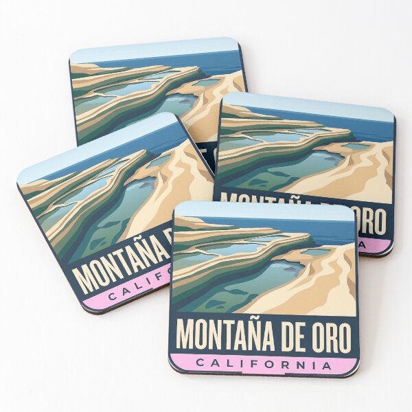 Item preview, Montana de Oro California Tide Pool Rocks Ribbon Badge Sticker designed and sold by DetourDgn.
