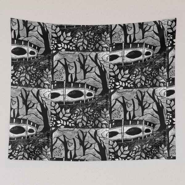 Item preview, Bridge to the Spooky Woods designed and sold by Court-Created.