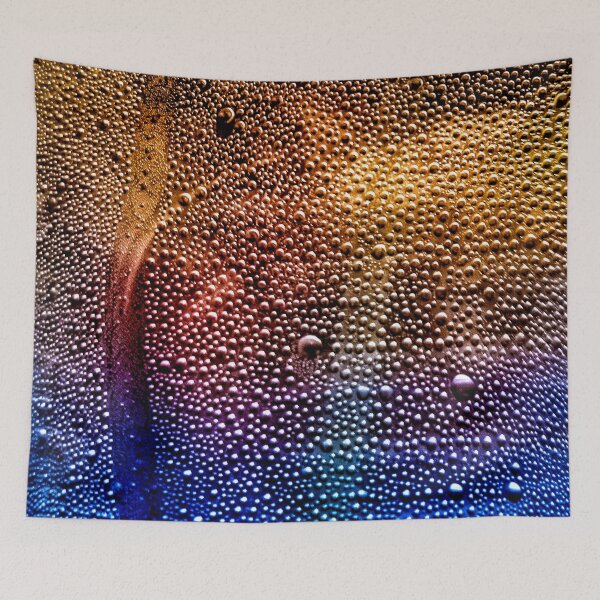 Item preview, Rainbow Water Droplets – Colorful Abstract Macro Photography, Psychedelic Texture Art designed and sold by Visual Arts Dominika Cybuch.