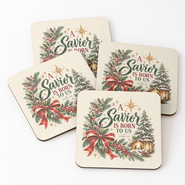 Item preview, A Savior Is Born Isaiah 9:6, Christian Christmas Faith Quote, Cute Coquette Bow Nativity, Baby Jesus Birth, Religious Holiday Aesthetic designed and sold by Cchotlan.