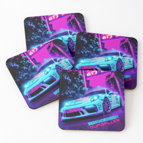Item preview, Neon Tokyo Torii Gate Night Race Car Art designed and sold by OUTLAWND.