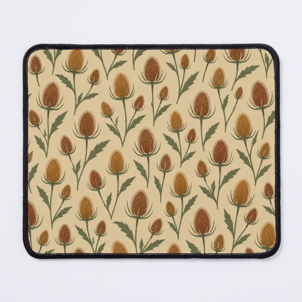 Item preview, Teasel Pattern | Autumn Seedheads Botanical Scatter in Ochre and Rust designed and sold by StickyGuys.
