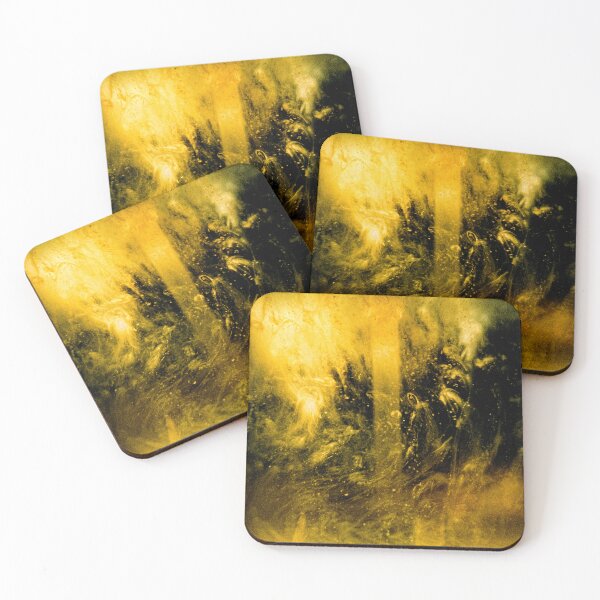 Item preview, Golden Chaos – Abstract Gold and Black Art, Dark Surrealist Photography designed and sold by Visual Arts Dominika Cybuch.