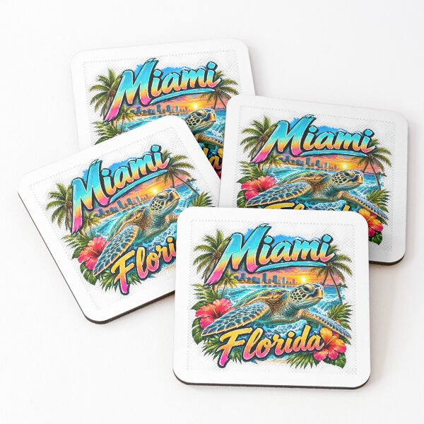 Item preview, This is a beach design for Miami, Florida. designed and sold by RBBeachDesigns.