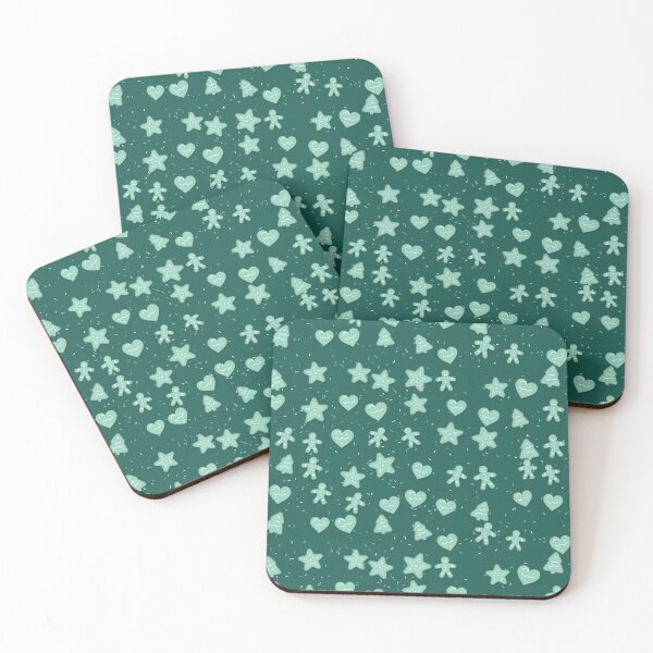 Item preview, Gingerbread Seamless Pattern - Mint Gingerbread Man In A Calm Palette designed and sold by cute-animals99.